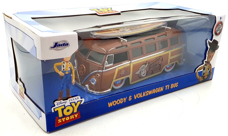 Jada 1/24 Scale Diecast 79665 - Toy Story Woody & Volkswagen T1 Bus