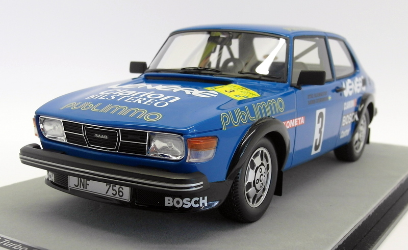 Saab 99 Turbo Publimmo Stig Blomqvist Rallye Schweden 1981 1:18 Tecnomodel NEU
