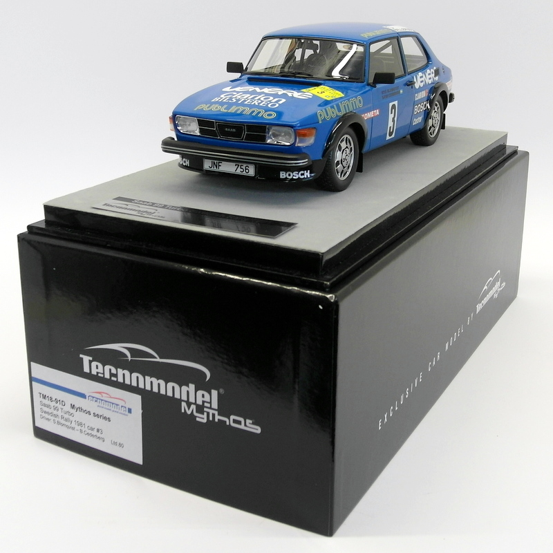 Diecast model cars Saab 99 1/18 MCG Turbo grün 1977 1:18