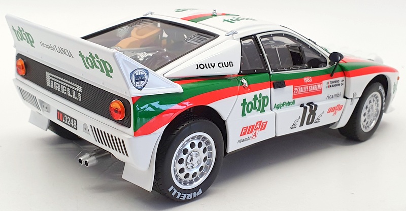 Kyosho 1/18 Scale  08306B - Lancia Rally 037 1983 Saremo Rally Night Version