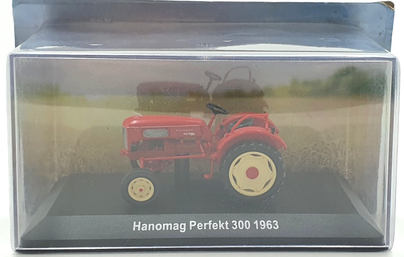 Hachette 1/43 Scale Model Tractor HL75 - 1963 Hanomag Perfekt 300 - Red