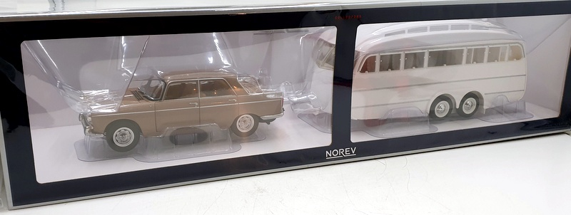 Norev 1/18 - Peugeot 404 De 1965 + Caravane Hénon - Collection