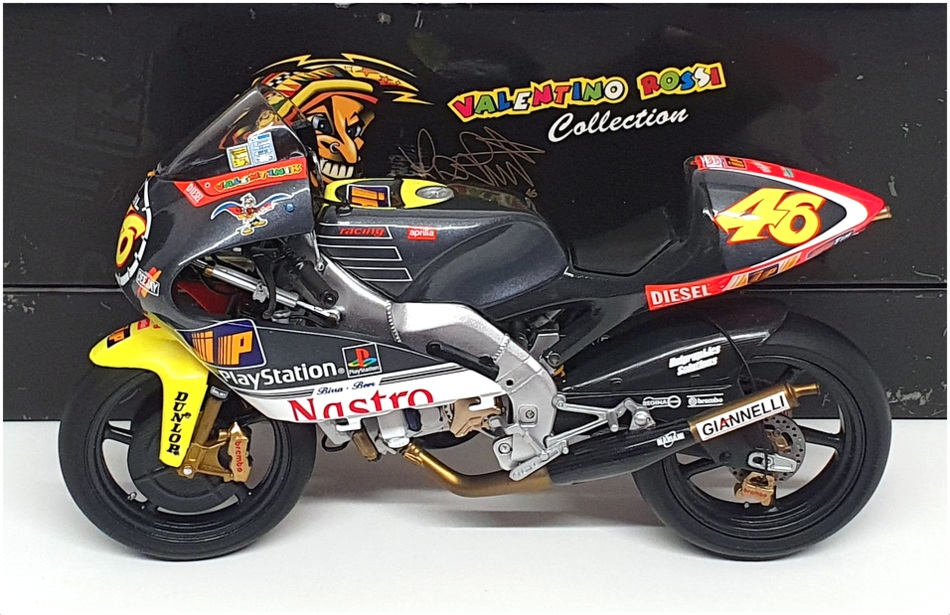 Minichamps 1/12 Scale 122 990086 - Aprilia 250ccm Motorbike - V. Rossi 1999