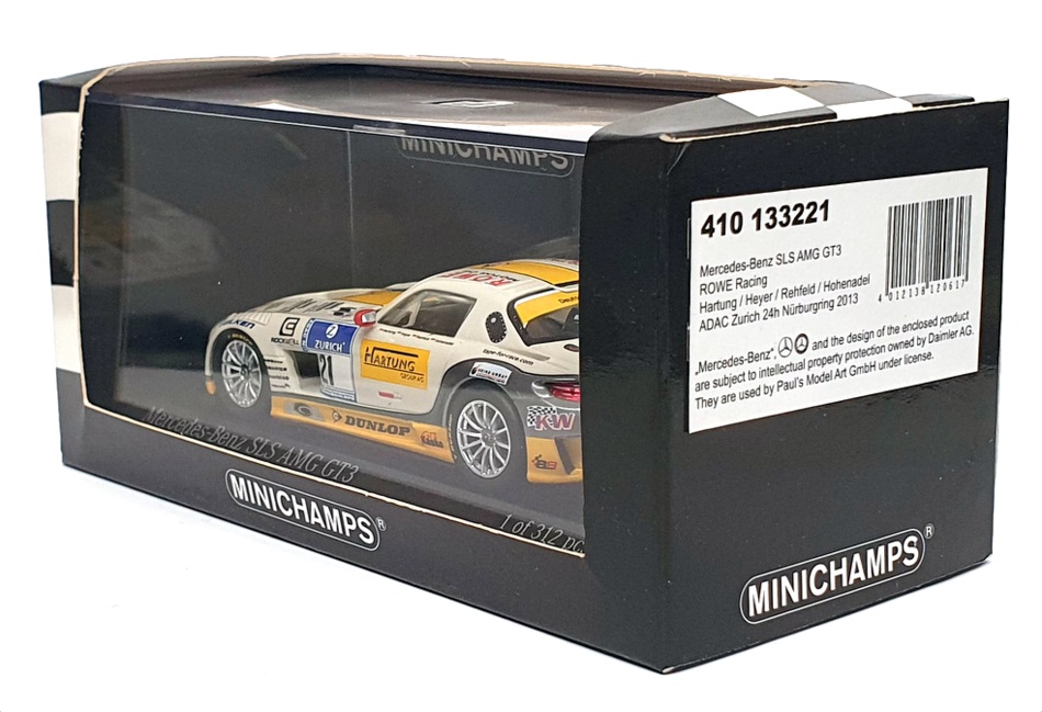 Minichamps 1/43 Scale 410 133221 Mercedes Benz SLS AMG GT3 24H Nurburgring 2013
