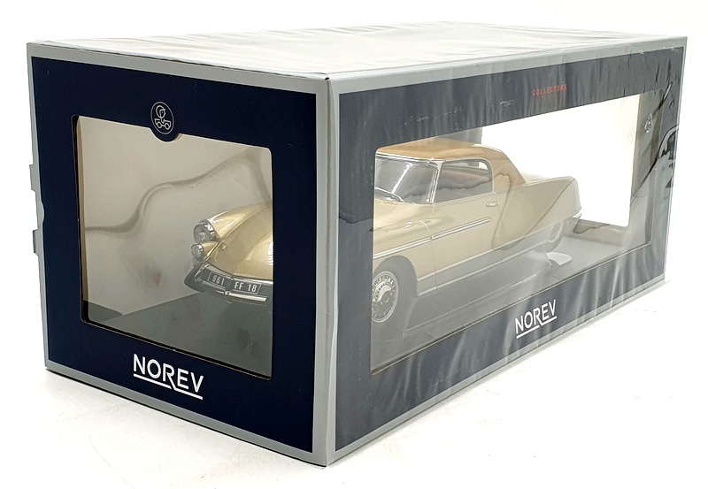 Norev 1/18 – Citroën DS19 Le Dandy – Métal Moulé – 1964 – Beige/Marron – Occasion