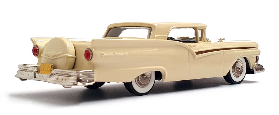 Miniature Ford Fairlane Skyliner 1957 Crème – Brooklin 1/43, Métal, Collection