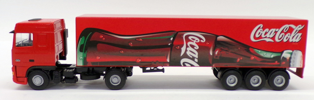Lion Toys 1/50 Scale Model No.36 - DAF 95 XF Truck & Trailer - Coca Cola