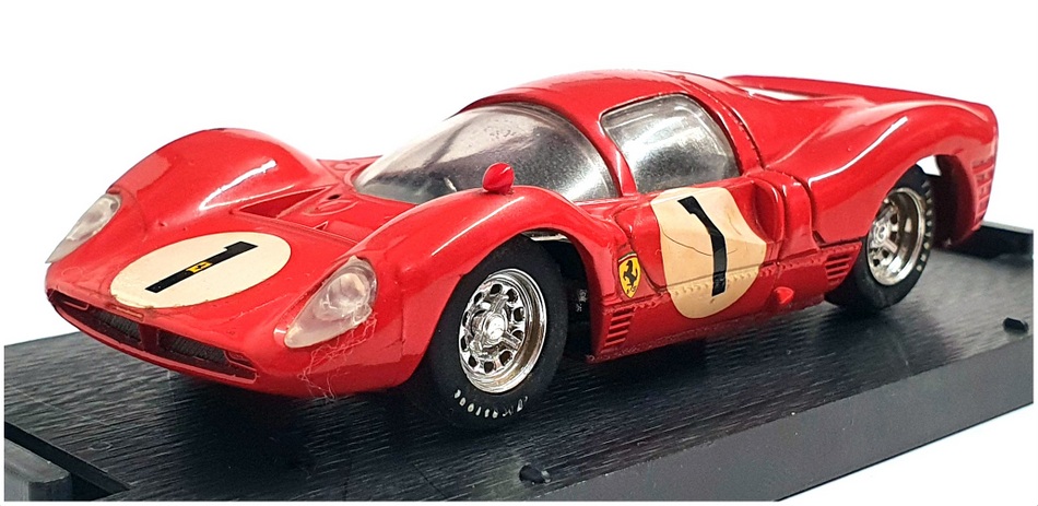 Brumm 1/43 Scale R157 - 1966 Ferrari 330 P3 Race Car #1 - Red