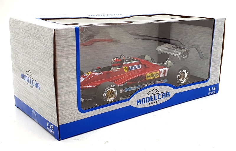 ミニカー　1/18 フェラーリ 126 C2 1982 ベルギー ゾルダー GP FIAT #27(レッド) 「ビルヌーブコレクション」 [GRPGV07] MODELCARSWHOLESALE.COM