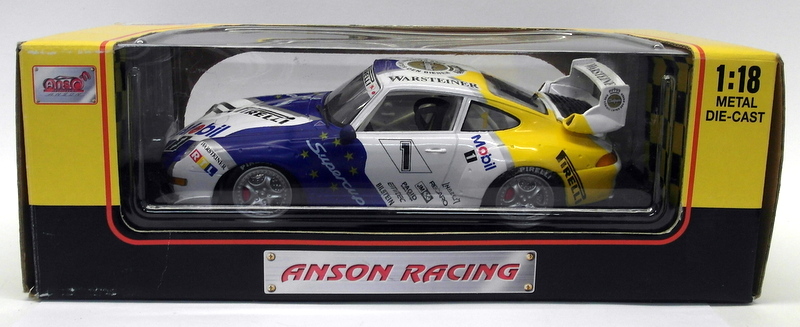 Anson 1/18 Scale Diecast - 30332-W Porsche 911 GT2 Supercup