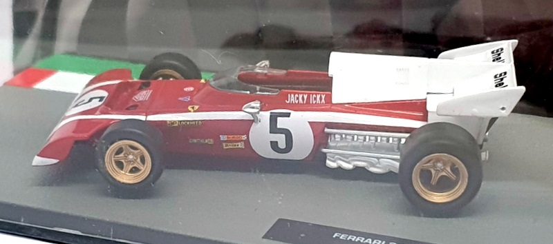Altaya 1/43 Scale AT1972I - F1 Ferrari 312 B2 #5 Jacky Ickx - Red/White Altaya 1/43 Scale AT1972I - F1 Ferrari 312 B2 #5 Jacky Ickx - Red/White
