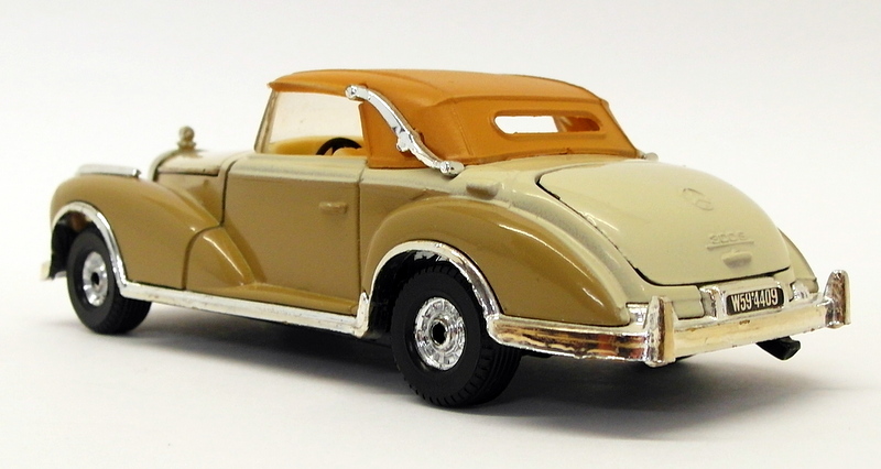 Corgi Appx 12cm Long Diecast 805 - 1956 Mercedes Benz 300S - Brown/Cream
