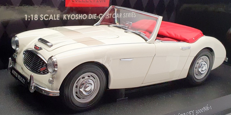 Kyosho 1/18 Scale 08141W - Austin Healey 3000 MK1 - White