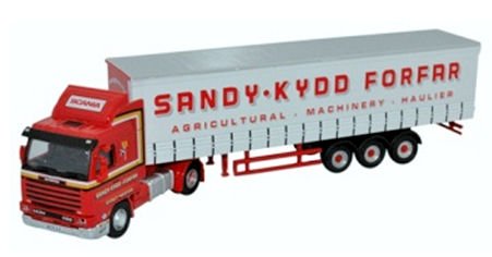 Oxford Diecast 1/76 Scale 76S143004 - Scania 143 Short Curtainside Sandy Kydd