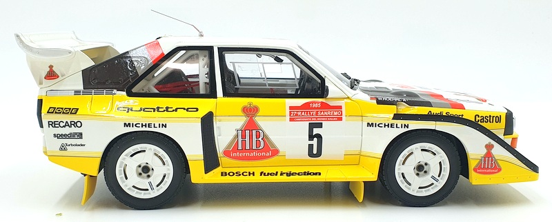 Otto Mobile 1/18 Scale Resin OT130 - Audi S1 Quattro Rally San Remo W.Roehrl #5