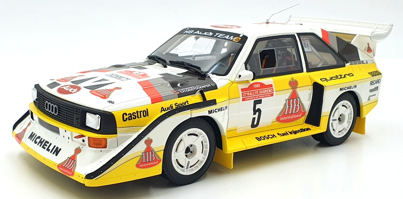 Otto Mobile 1/18 Scale Resin OT130 - Audi S1 Quattro Rally San Remo W.Roehrl #5