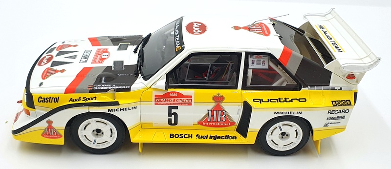 Otto Mobile 1/18 Scale Resin OT130 - Audi S1 Quattro Rally San Remo W.Roehrl #5