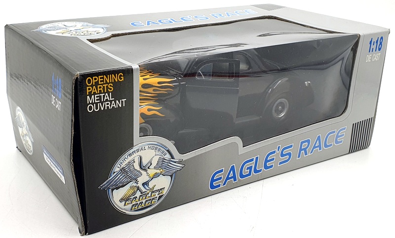 Eagle 1/18 Scale Diecast 806002 - 1940 Ford Deluxe Hot Rod - Black