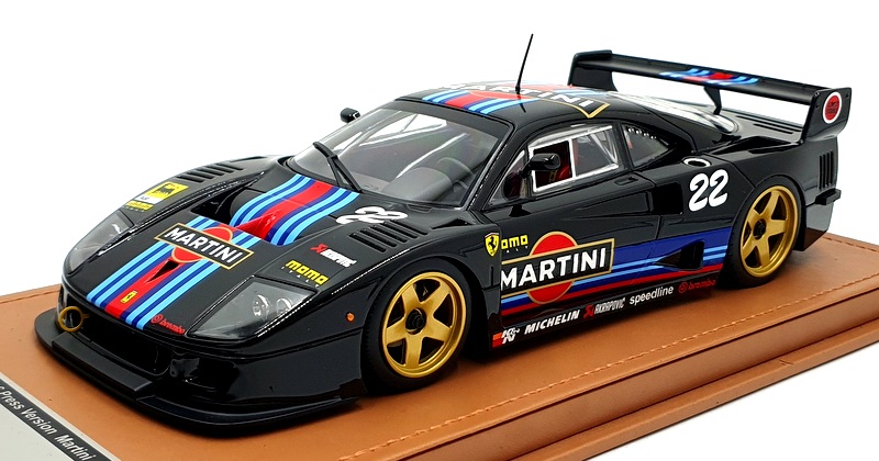 Tecnomodel 1/18 Scale TM18-286N Ferrari F40 1996 24h LM Black