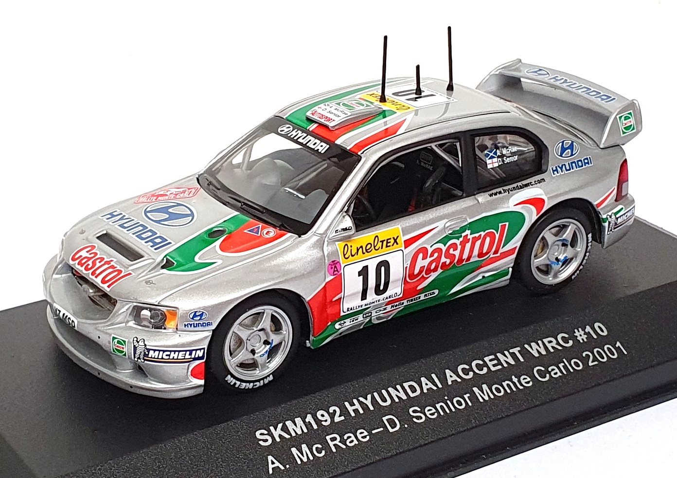 Skid Vitesse 1/43 Scale SKM192 - Hyundai Accent WRC #10 Monte