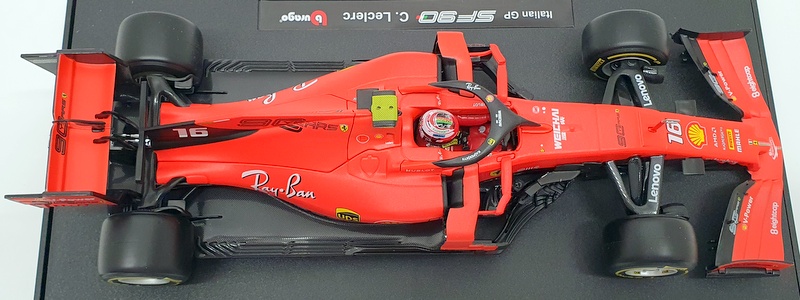 Burago 1/18 Scale Diecast #18-16810 - Ferrari SF90  C.Leclerc Winner Italian GP