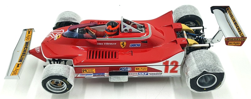 Exoto 1/18 Scale Diecast 97073 - Ferrari 312 T4 G.Villeneuve #12 - Red