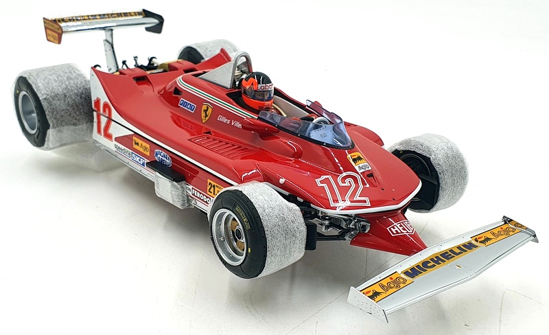 Exoto 1/18 Scale Diecast 97073 - Ferrari 312 T4 G.Villeneuve #12 - Red