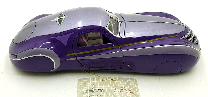 Franklin Mint 1/24 Scale B11XK61 - 1939 Duesenberg Coupe Simone - Purple