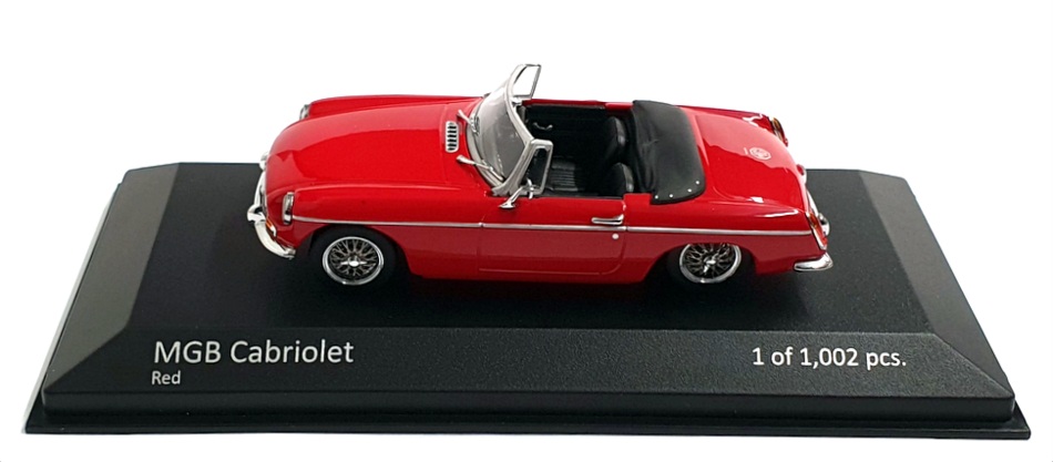 Minichamps 1/43 Scale 943 131033 - 1962 MGB Cabriolet - Red