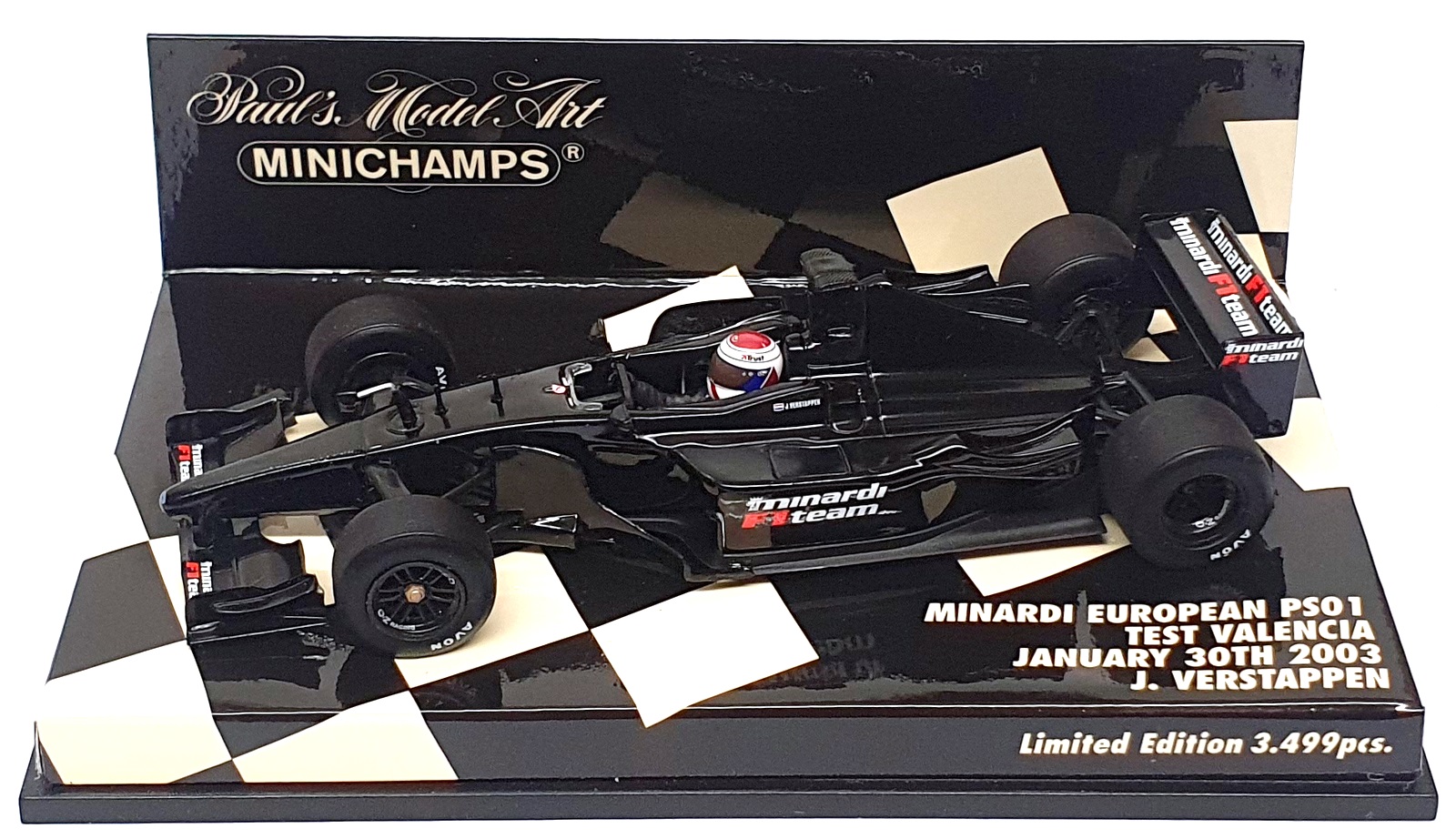 Minichamps 1/43 Scale 430 030189 - F1 Minardi PS01 Test Valencia Jan 30 2003