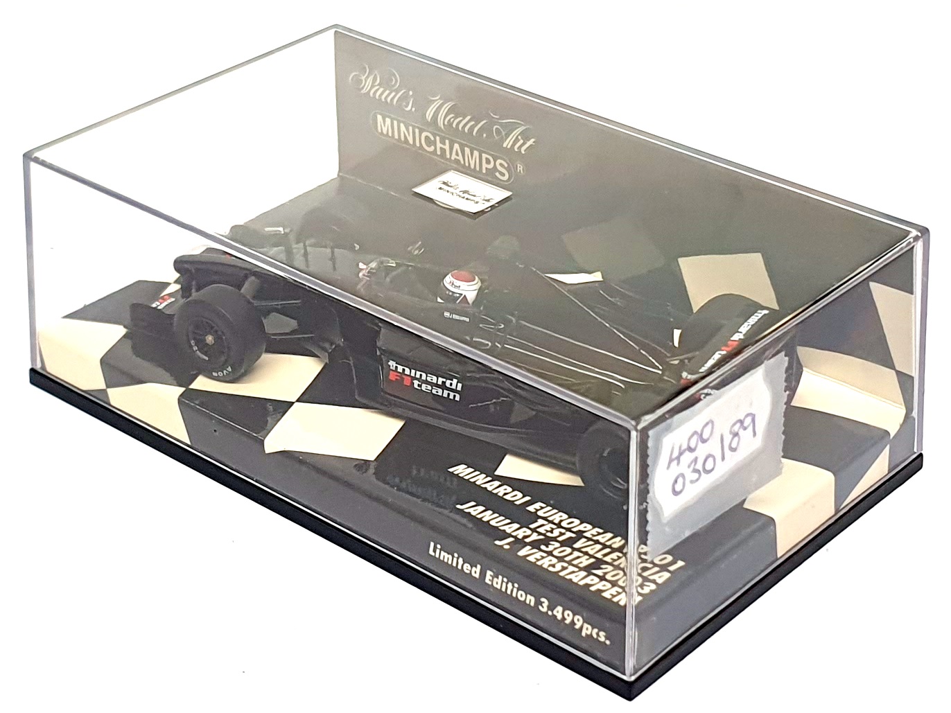 Minichamps 1/43 Scale 430 030189 - F1 Minardi PS01 Test Valencia Jan 30 2003