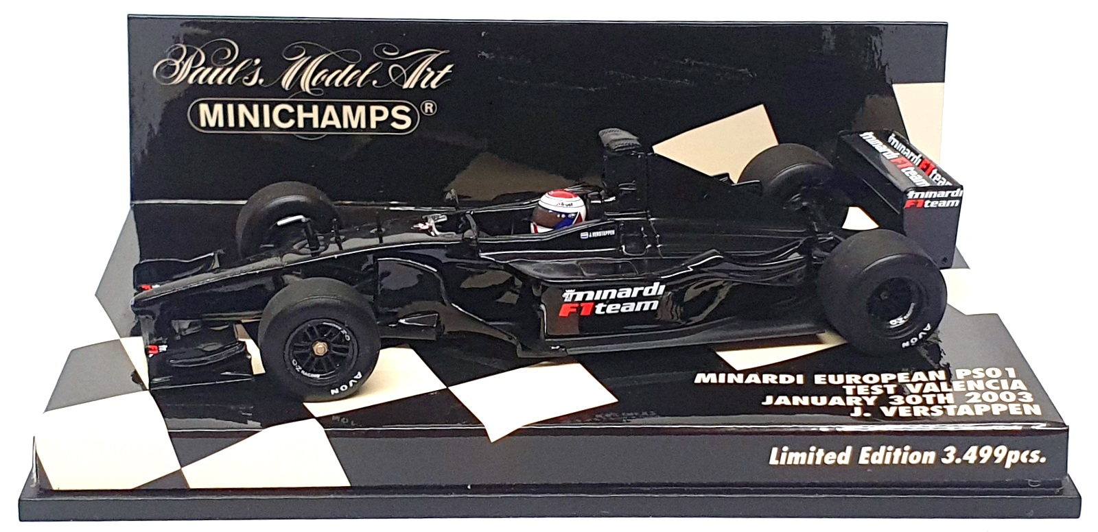 Minichamps 1/43 Scale 430 030189 - F1 Minardi PS01 Test Valencia Jan 30 2003