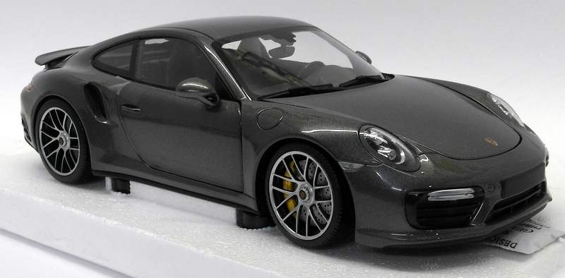 Minichamps 1/18 Scale 110 067121 Porsche 911 Turbo S 2016 Grey Metallic ...