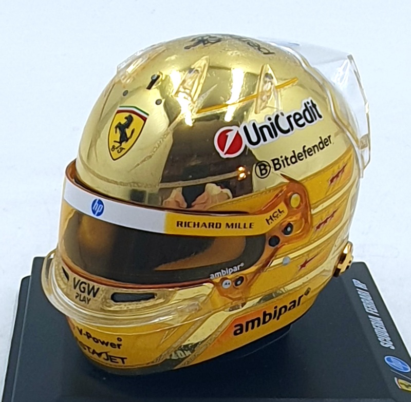 Look Smart 1/5 Scale LSHEL023 F1 Ferrari Helmet Hamilton Singapore GP 2025