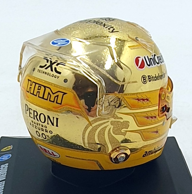Look Smart 1/5 Scale LSHEL023 F1 Ferrari Helmet Hamilton Singapore GP 2025