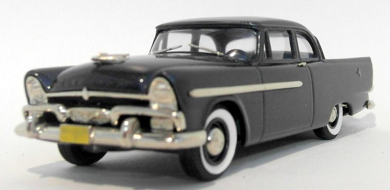 Miniature Brooklin BRK103 - Plymouth Plaza 1956 2Dr Club Sedan, échelle 1/43, Métal Blanc, Occasion