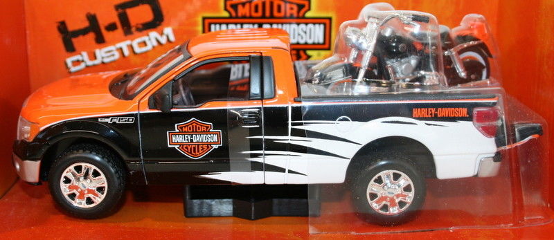 Ford Usa F-1 Custom Usa Harley Davidson Flh Duo Glide 1958 Maisto 1:24 MI32180