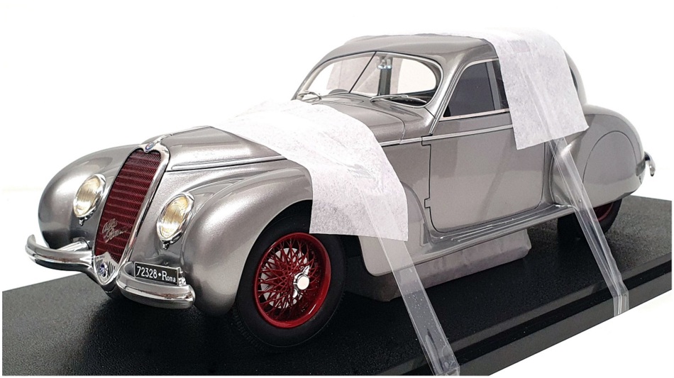Cult 1/18 Scale CML055-3 - 1939 Alfa Romeo 2500S Berlinetta Touring - Met Silver Cult 1/18 Scale CML055-3 - 1939 Alfa Romeo 2500S Berlinetta Touring - Met Silver