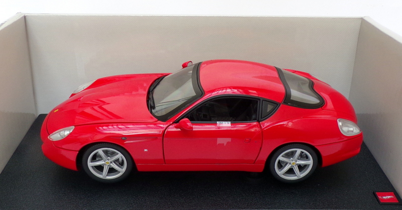 Hot Wheels 1/18 Scale Model Car P9887 - Ferrari 575 GTZ By Zagato - Red
