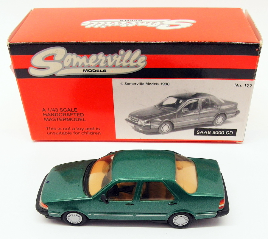 Somerville Models 1/43 Scale Model Car 127 - Saab 9000 CD - Green