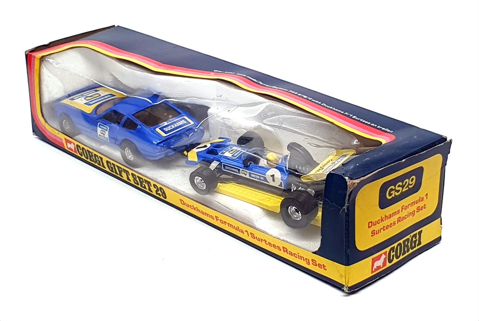 Corgi GS29 Gift Set 29 - Ferrari Daytona 365 GTB/4 With F1 Surtees On Trailer