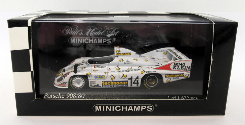 ミニカー MINICHAMPS 430-816714 Porsche 908/80 Minichamps 1/43 Scale diecast - 430 816714 Porsche 908/80 Le Mans