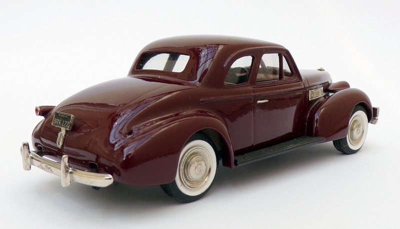 Brooklin Models 1/43 Scale BRK122 - 1939 La Salle 5 Window Coupe - Maroon