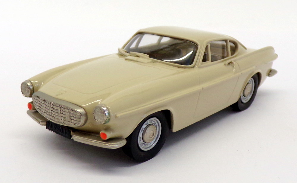 Miniature Brooklin RE1 1/43 – Volvo P1800S 1969, Couleur Crème, White Metal, Occasion