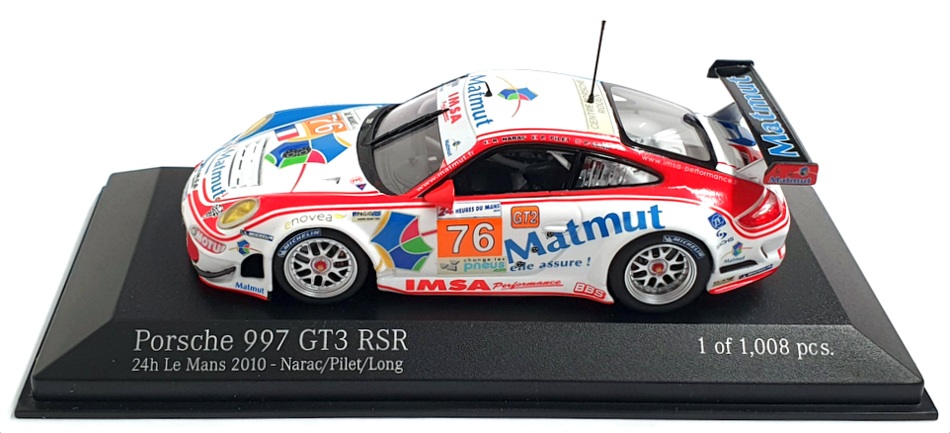Minichamps 1/43 Scale 410 106976 - Porsche 997 GT3 RSR 24h Le Mans 2010