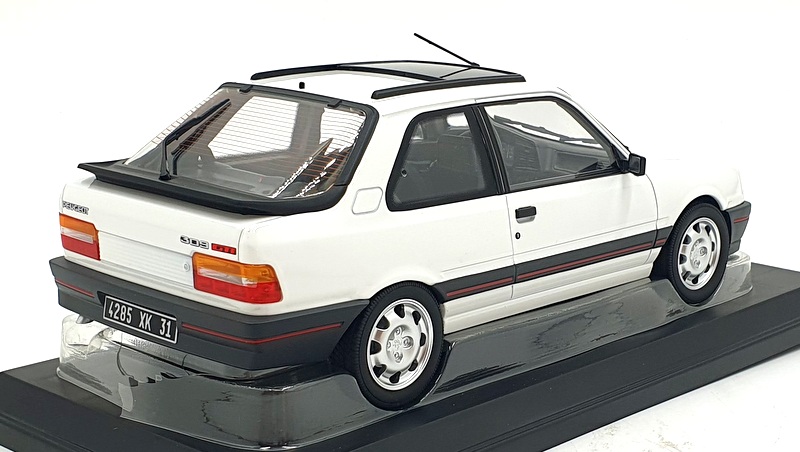 Norev 1/18 Scale Diecast 184888 - 1988 Peugeot 309 GTi - Meije White Norev 1/18 Scale Diecast 184888 - 1988 Peugeot 309 GTi - Meije White