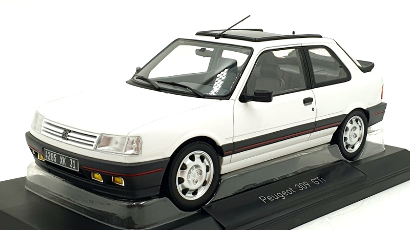 Norev 1/18 Scale Diecast 184888 - 1988 Peugeot 309 GTi - Meije White Norev 1/18 Scale Diecast 184888 - 1988 Peugeot 309 GTi - Meije White