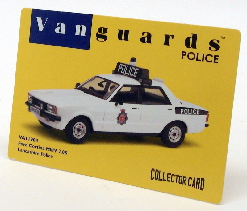 Vanguards 1/43 Scale VA11904 - Ford Cortina MkIV 2.0S Lancashire Police - White Vanguards 1/43 Scale VA11904 - Ford Cortina MkIV 2.0S Lancashire Police - White