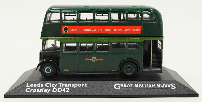 Atlas Editions 1/76 Scale Model Bus 4 655 119 - Crossley DD42 Leeds City Transp.