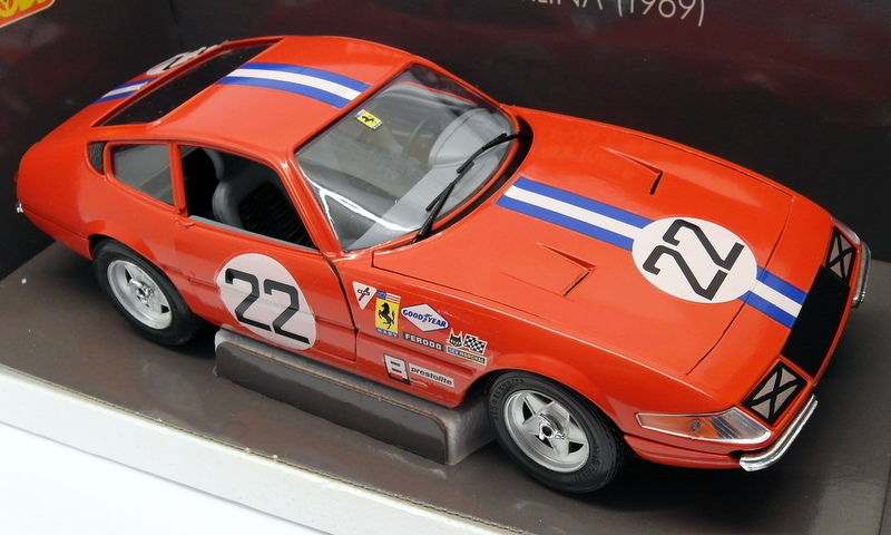 Giodi 1/18 Scale Diecast - 74007 Ferrari 365 GTB / 4 #22 Racing Giodi 1/18 Scale Diecast - 74007 Ferrari 365 GTB / 4 #22 Racing